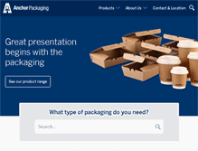 Tablet Screenshot of anchorpackaging.com.au